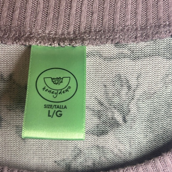 Honeydew Intimates Lavender and Black Floral Pajama Set - Picture 5 of 8